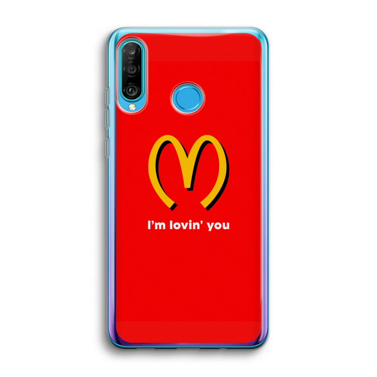 I'm lovin' you: Huawei P30 Lite Transparant Hoesje