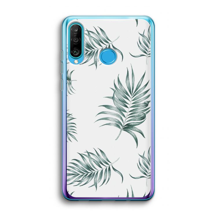 Simple leaves: Huawei P30 Lite Transparant Hoesje