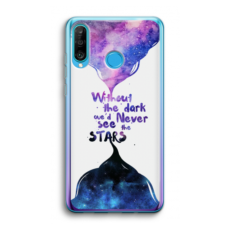 Stars quote: Huawei P30 Lite Transparant Hoesje