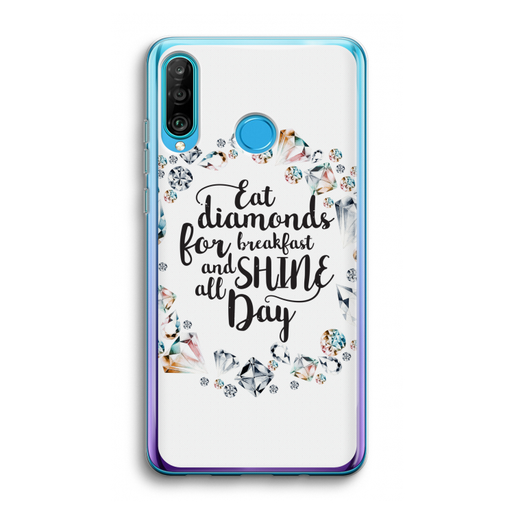 Diamonds: Huawei P30 Lite Transparant Hoesje