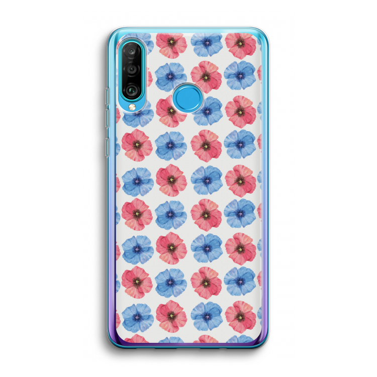 Klaproosjes: Huawei P30 Lite Transparant Hoesje
