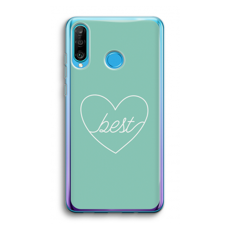 Best heart pastel: Huawei P30 Lite Transparant Hoesje