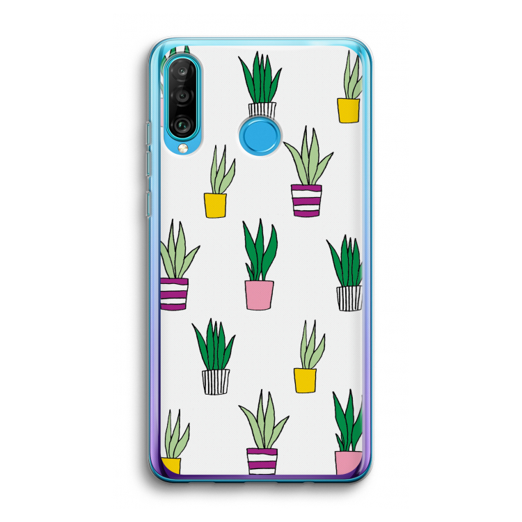 Sanseveria: Huawei P30 Lite Transparant Hoesje