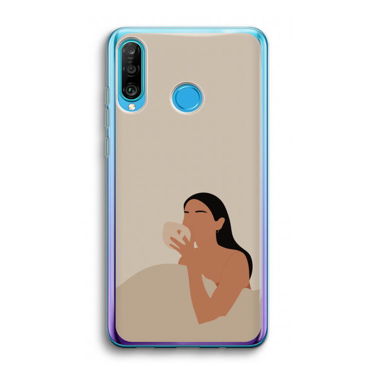 Fresh coffee: Huawei P30 Lite Transparant Hoesje