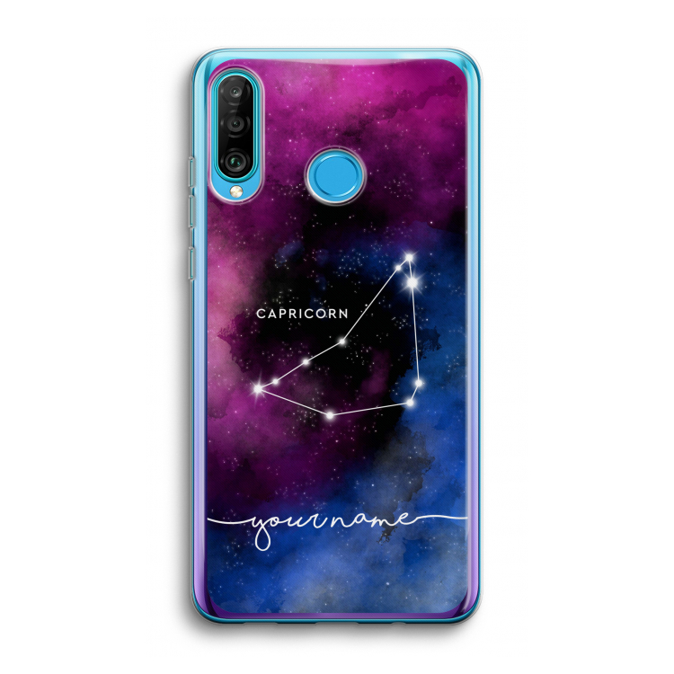 Sterrenbeeld - Donker: Huawei P30 Lite Transparant Hoesje