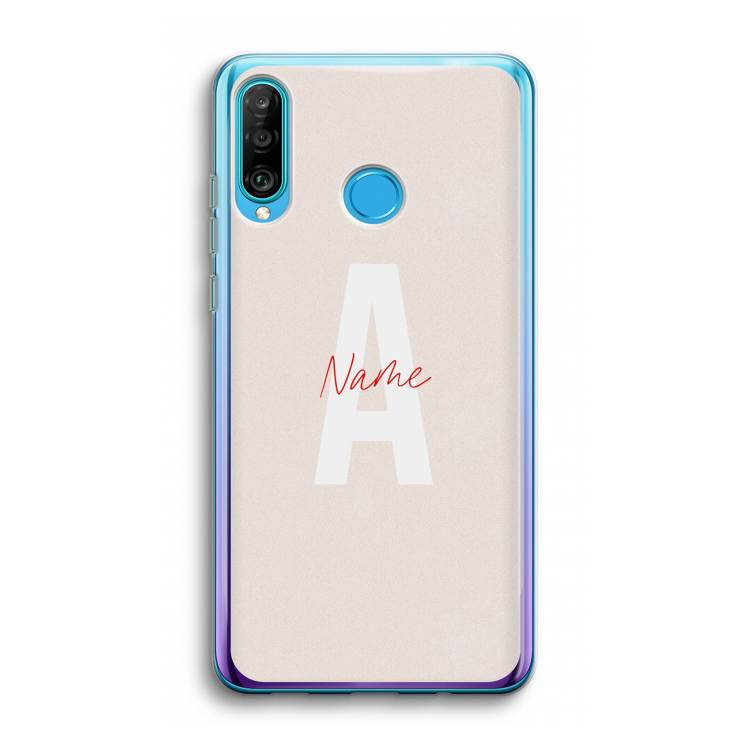 Strawberry Milkshake: Huawei P30 Lite Transparant Hoesje