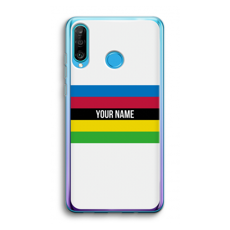 WK Wielrennen: Huawei P30 Lite Transparant Hoesje