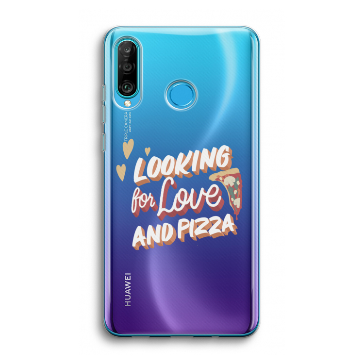 Pizza is the answer: Huawei P30 Lite Transparant Hoesje