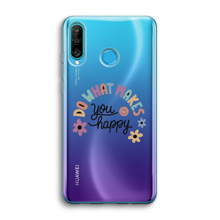 Happy days: Huawei P30 Lite Transparant Hoesje