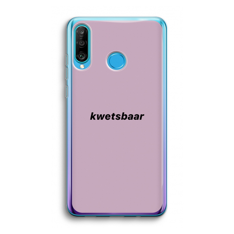 kwetsbaar: Huawei P30 Lite Transparant Hoesje