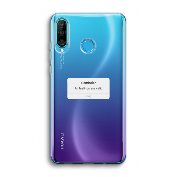 Reminder: Huawei P30 Lite Transparant Hoesje