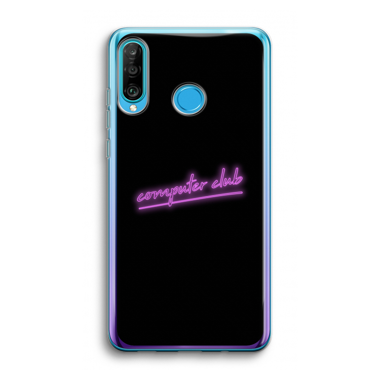 Vice Black: Huawei P30 Lite Transparant Hoesje
