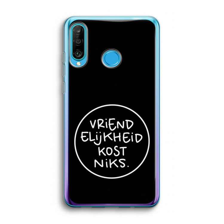 Vriendelijkheid: Huawei P30 Lite Transparant Hoesje