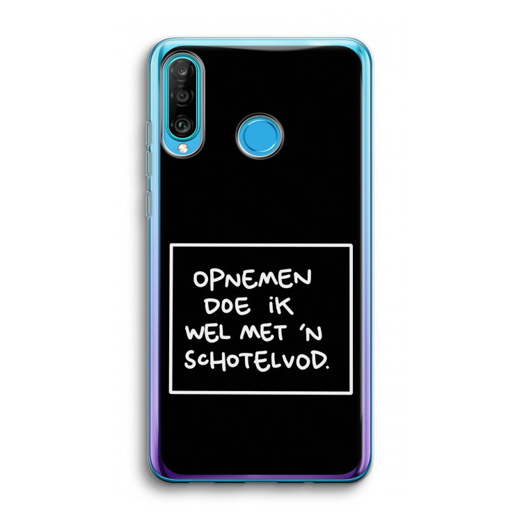 Schotelvod: Huawei P30 Lite Transparant Hoesje