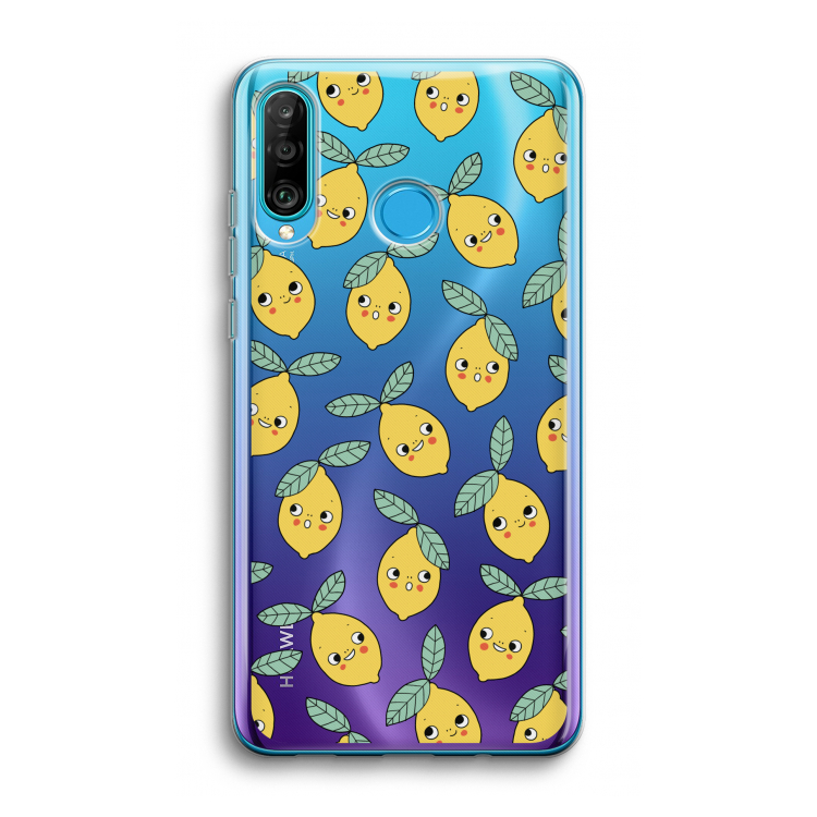 Citroenen: Huawei P30 Lite Transparant Hoesje