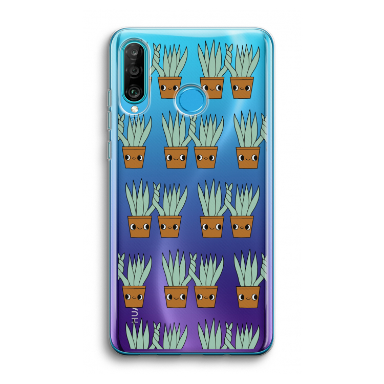 Sansevieria: Huawei P30 Lite Transparant Hoesje