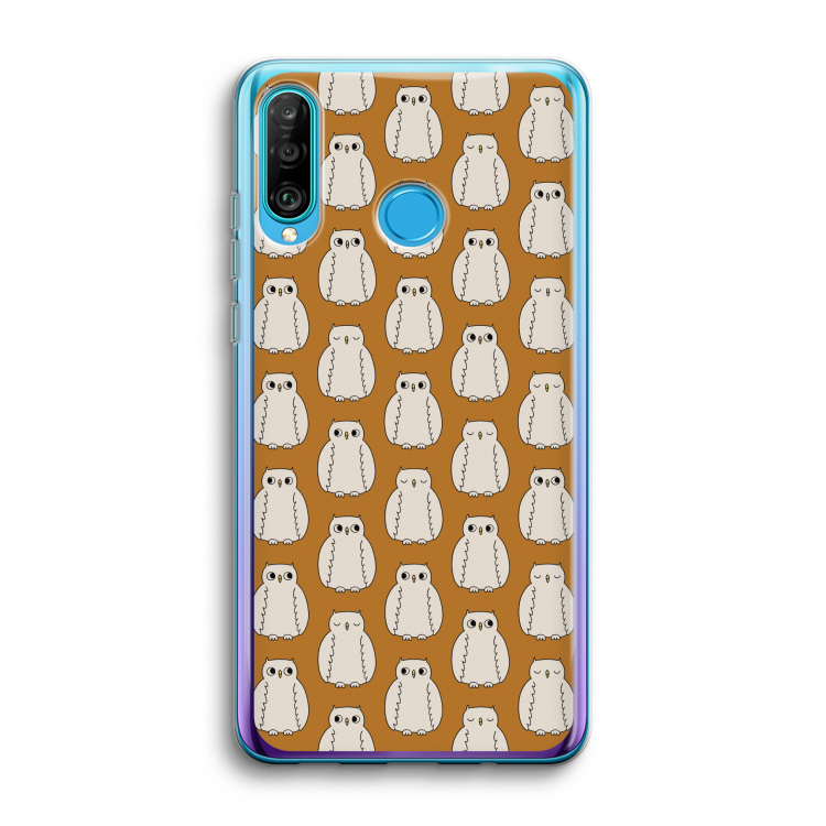 Uilen: Huawei P30 Lite Transparant Hoesje