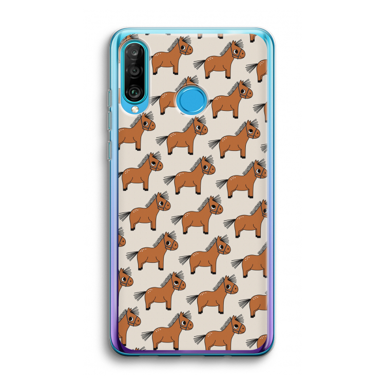 Pony: Huawei P30 Lite Transparant Hoesje