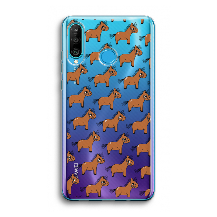 Pony: Huawei P30 Lite Transparant Hoesje