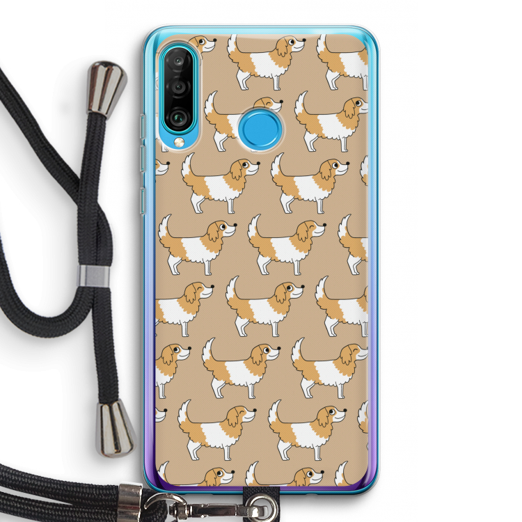 Doggy: Huawei P30 Lite Transparant Hoesje met koord