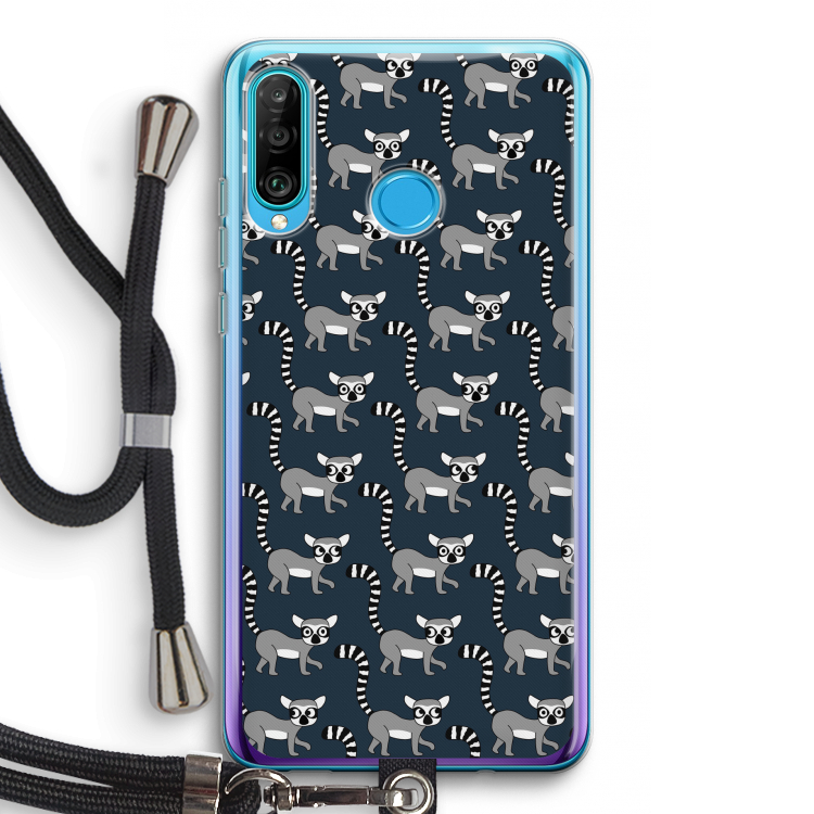 Makis: Huawei P30 Lite Transparant Hoesje met koord
