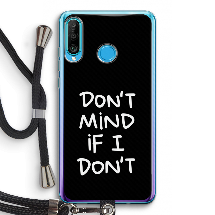 Don't Mind: Huawei P30 Lite Transparant Hoesje met koord
