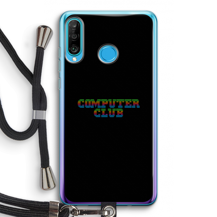 Retro: Huawei P30 Lite Transparant Hoesje met koord