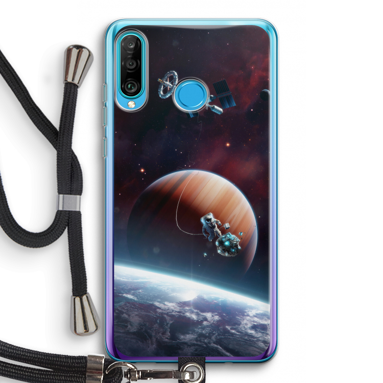 Examiner: Huawei P30 Lite Transparant Hoesje met koord