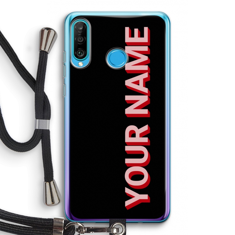 Namecase: Huawei P30 Lite Transparant Hoesje met koord