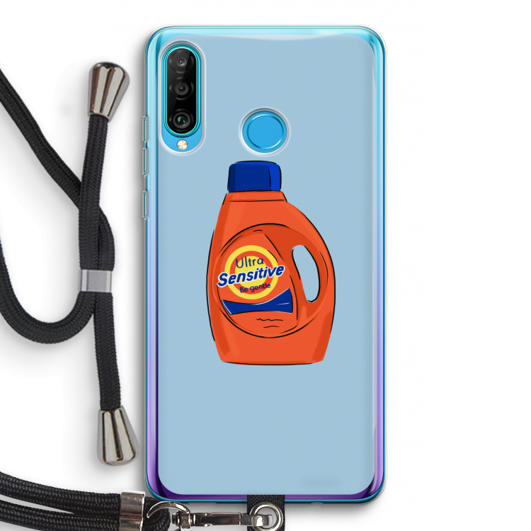 Ultra Sensitive: Huawei P30 Lite Transparant Hoesje met koord