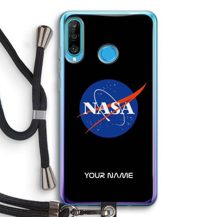 NASA: Huawei P30 Lite Transparant Hoesje met koord