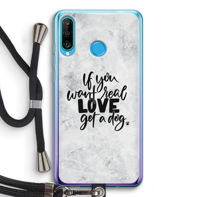 Partner in crime: Huawei P30 Lite Transparant Hoesje met koord