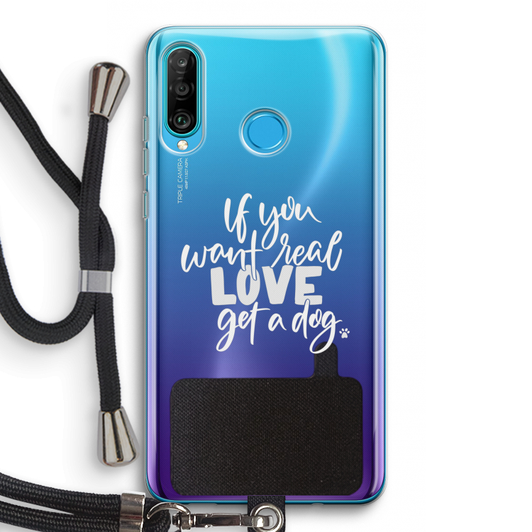 Partner in crime: Huawei P30 Lite Transparant Hoesje met koord