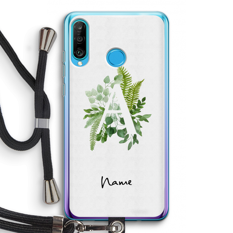 Green Brush: Huawei P30 Lite Transparant Hoesje met koord