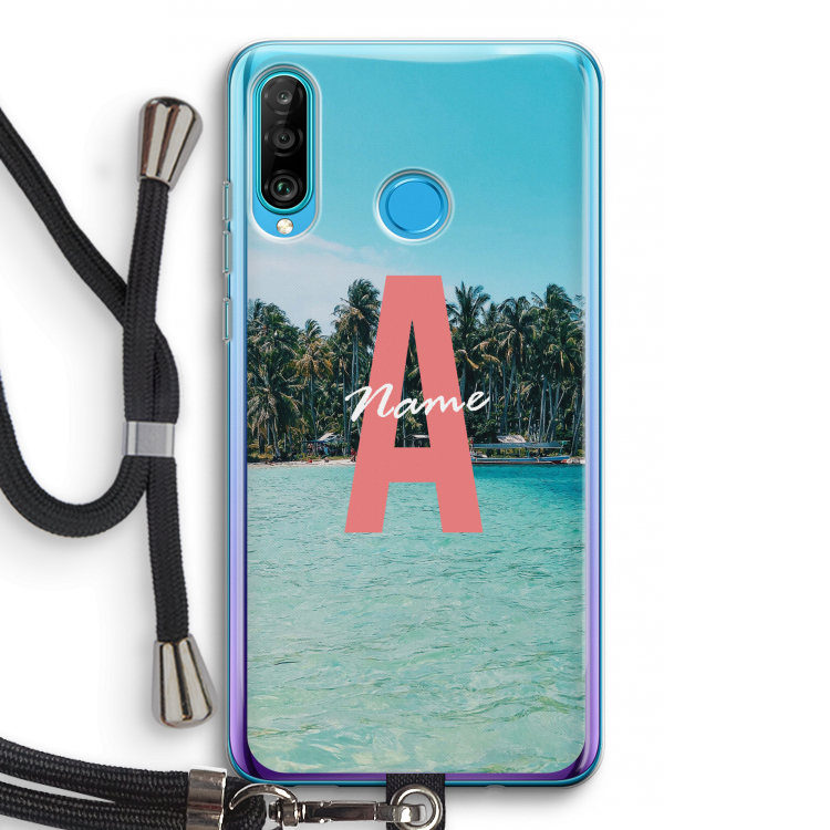 Pacific Dream: Huawei P30 Lite Transparant Hoesje met koord