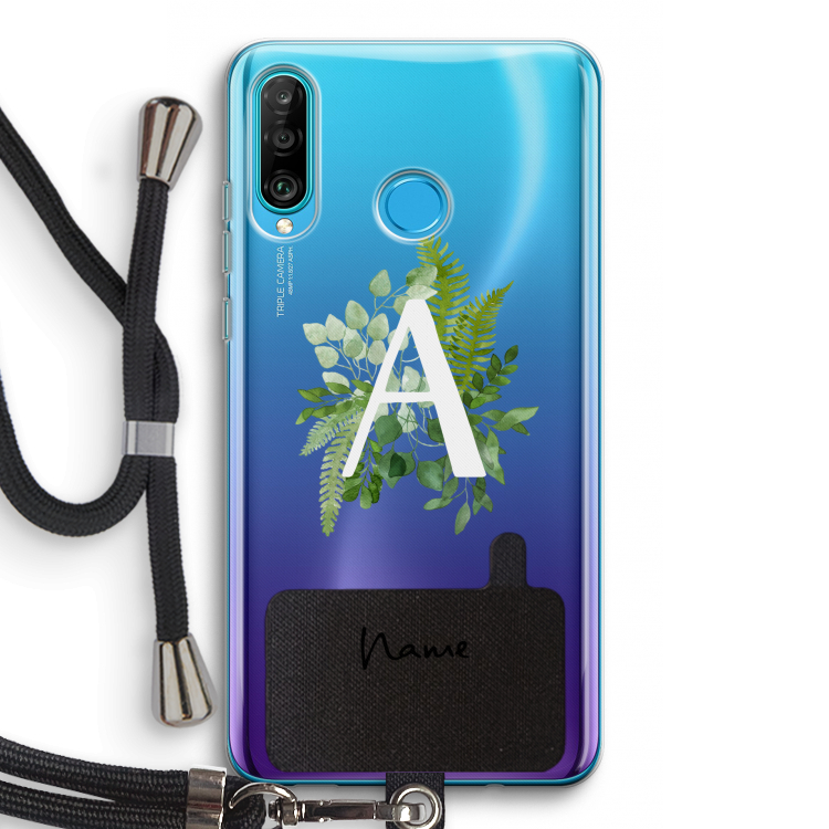Green Brush: Huawei P30 Lite Transparant Hoesje met koord