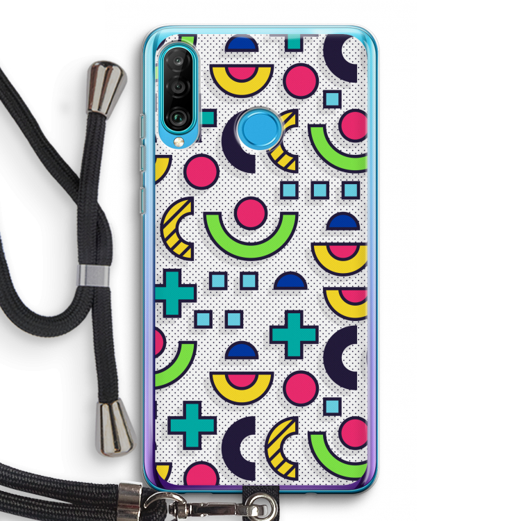 8-bit N°6: Huawei P30 Lite Transparant Hoesje met koord