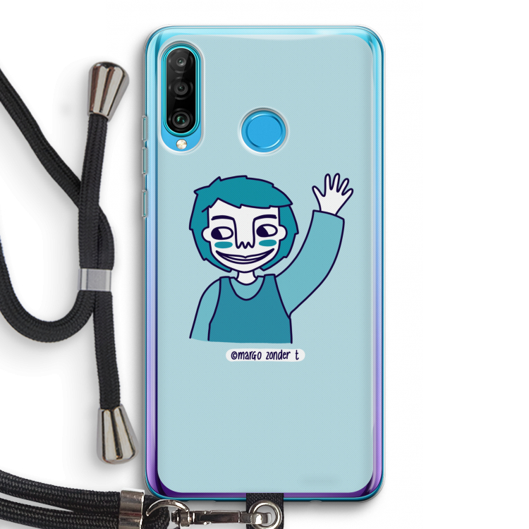Zwaai: Huawei P30 Lite Transparant Hoesje met koord