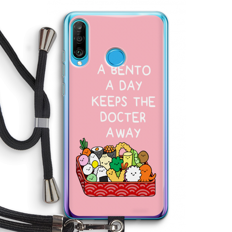 Bento a day: Huawei P30 Lite Transparant Hoesje met koord