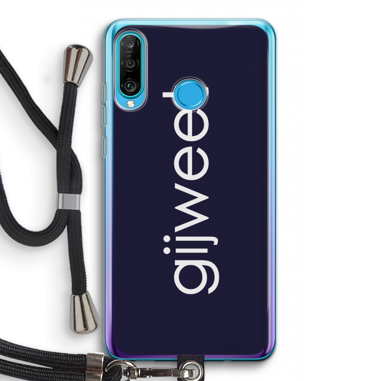 Gijweet: Huawei P30 Lite Transparant Hoesje met koord