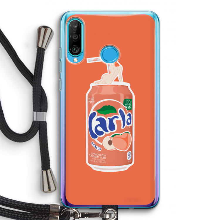 S(peach)less: Huawei P30 Lite Transparant Hoesje met koord