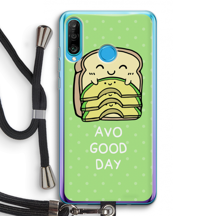 Avo Good Day: Huawei P30 Lite Transparant Hoesje met koord