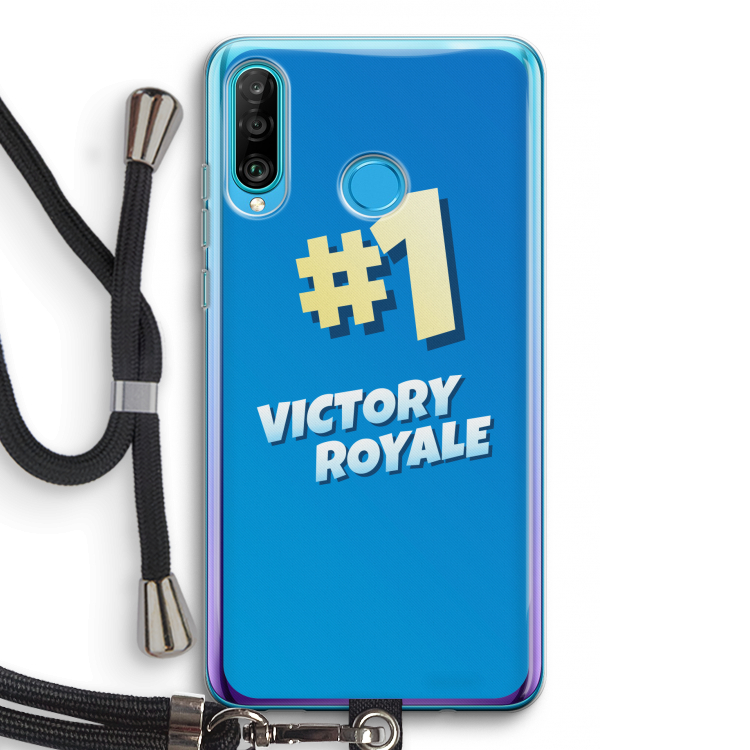 Victory Royale: Huawei P30 Lite Transparant Hoesje met koord