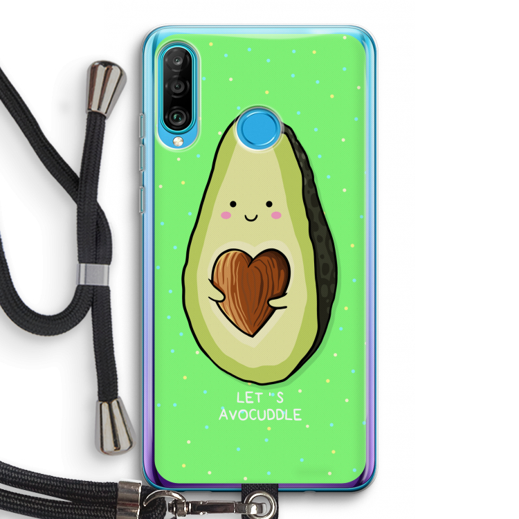 Avocuddle: Huawei P30 Lite Transparant Hoesje met koord