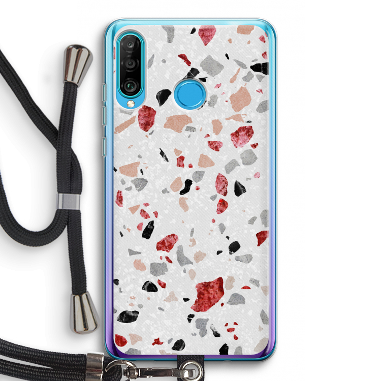 Terrazzo N°12: Huawei P30 Lite Transparant Hoesje met koord