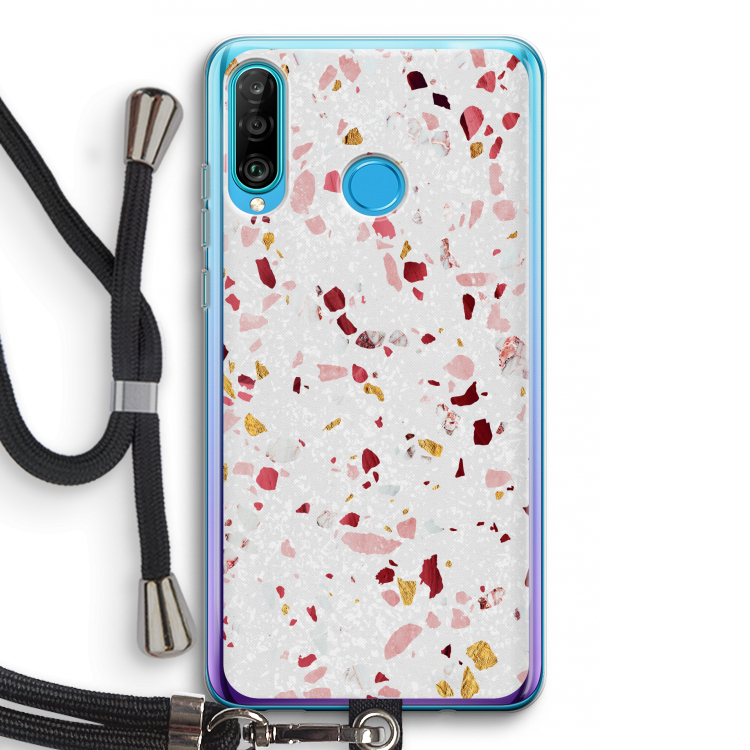 Terrazzo N°9: Huawei P30 Lite Transparant Hoesje met koord