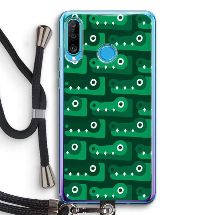 Crocs: Huawei P30 Lite Transparant Hoesje met koord