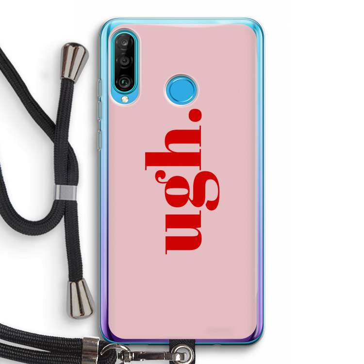 Ugh: Huawei P30 Lite Transparant Hoesje met koord