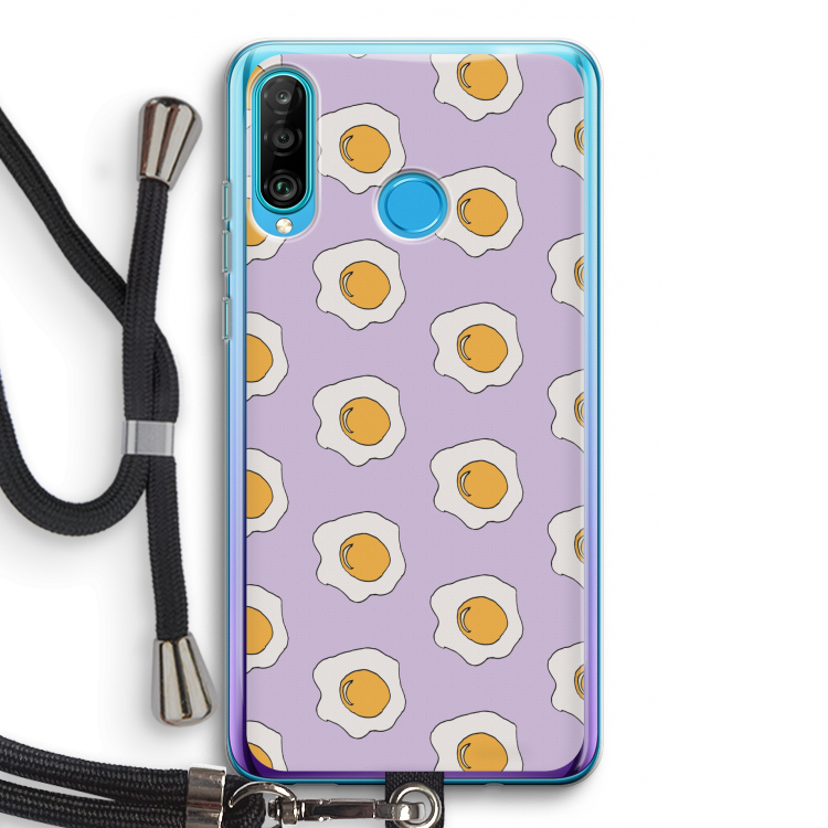 Bacon to my eggs #1: Huawei P30 Lite Transparant Hoesje met koord