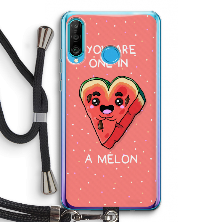 One In A Melon: Huawei P30 Lite Transparant Hoesje met koord